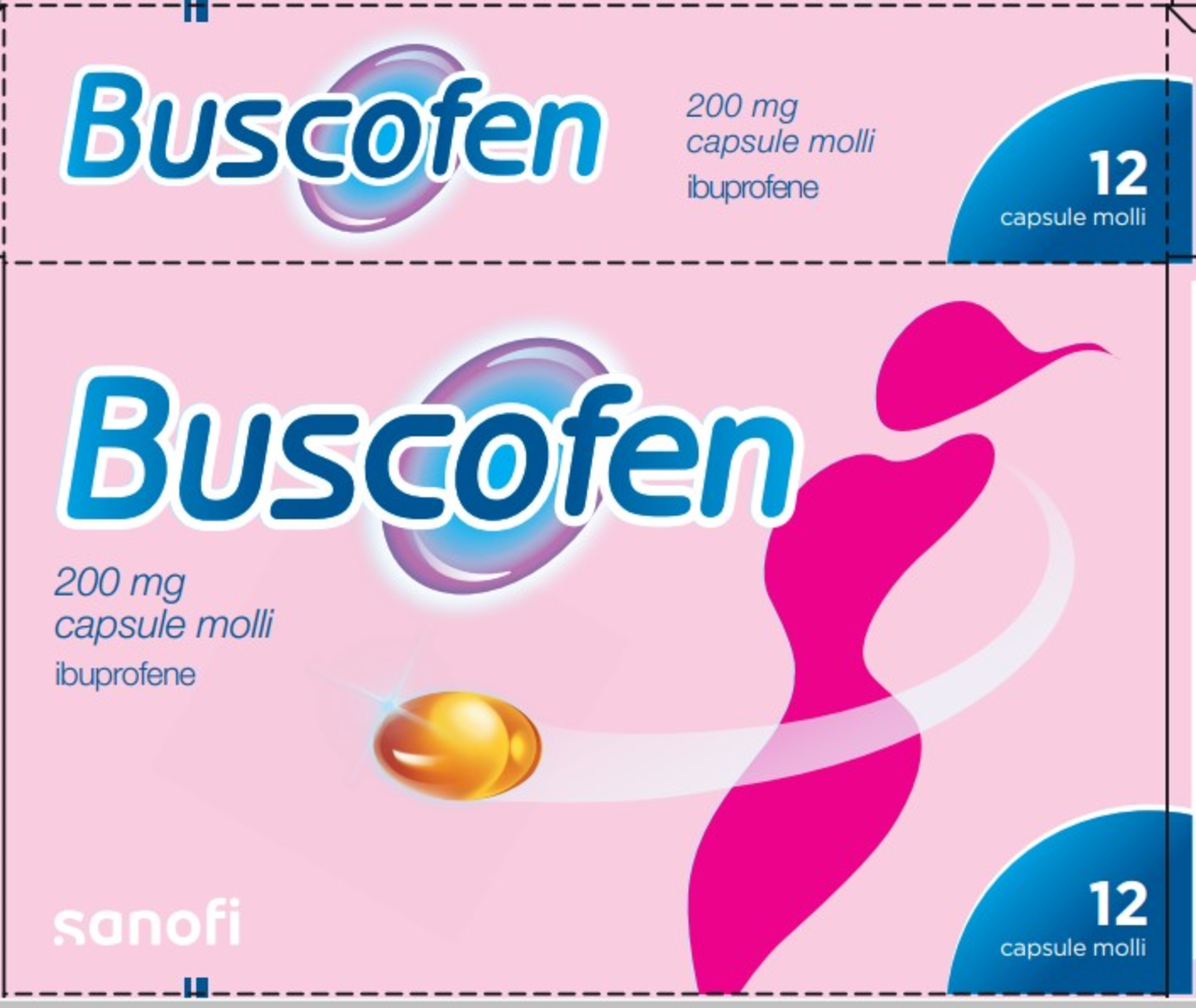 BUSCOFEN*12CPS MOLLI 200MG