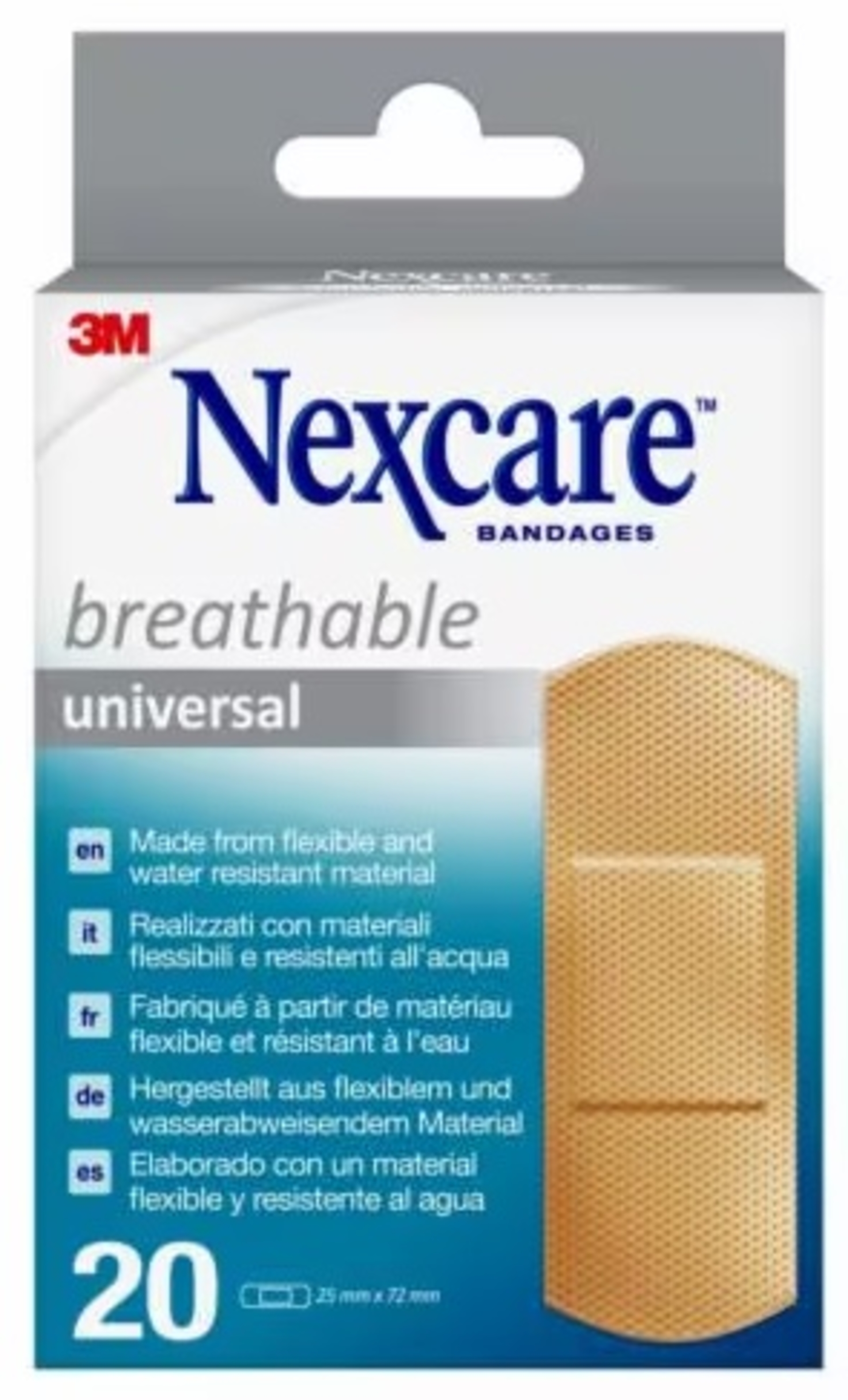 NEXCARE CER UNIV 25X72 20PZ PR