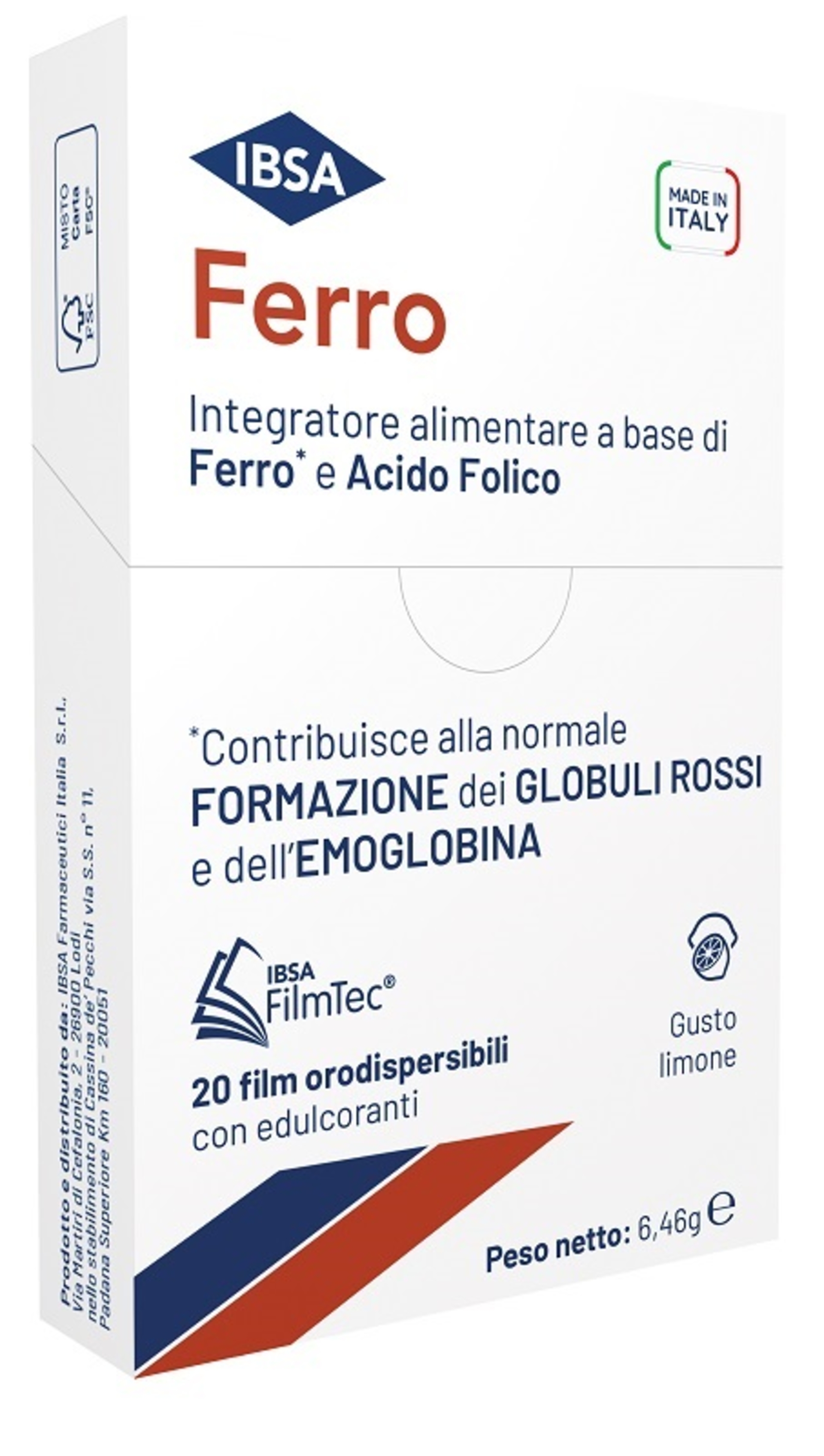 FERRO IBSA 20FILM ORODISPERSIB